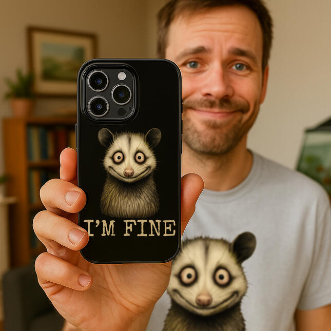 MagiQozy logo – weirdcore brand for unhinged shirts, funny animal tees, sarcastic gifts, and weird stuff for emotionally tired people.